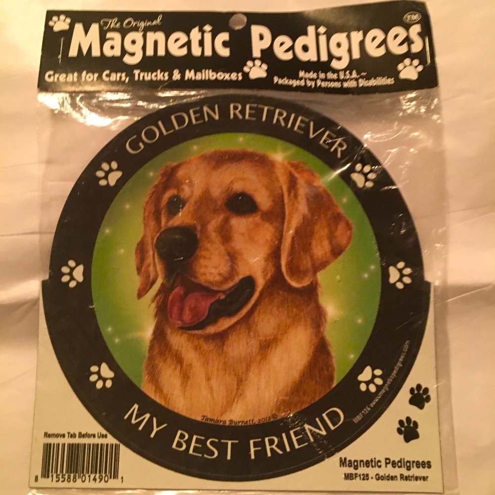 NEW! Golden Retriever Magnet!